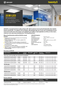 Corp de iluminat Trilux twenty3 2330 LED - prezentare detaliata