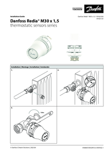 Termostat mecanic pentru calorifere Danfoss Redia™ - instructiuni de montaj