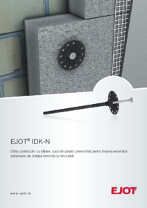 EJOT IDK-N – Diblu constructiv cu bataie, cuiul din plastic premontat - prezentare detaliata