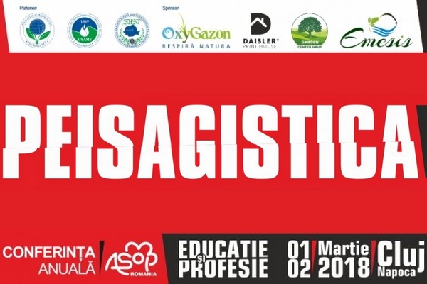 Conferinta anuala ASOP Romania la Cluj-Napoca: Peisagistica – Educatie si Profesie 2018