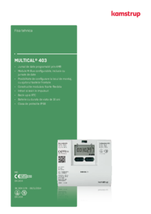 Contor static MULTICAL® 403 - fisa tehnica