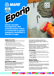 Adeziv epoxidic bicomponent Eporip - fisa tehnica