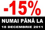 Bona Dea ofera o reducere de 15% intre 14 noiembrie - 18 decembrie 2011
