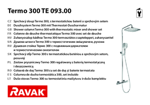 Coloana de dus RAVAK Termo 300 - instructiuni de montaj