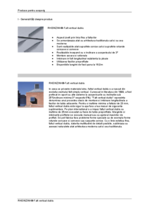 Rheinzink - Falt vertical dublu pentru acoperis - prezentare generala