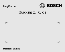 Termostat de camera inteligent Bosch EasyControl CT 200 - instructiuni de montaj