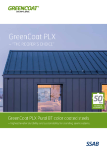 Placi din otel vopsit GreenCoat® PLX Pural BT - prezentare detaliata