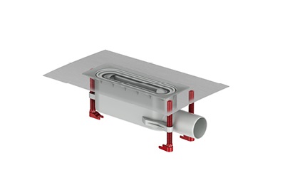 Rigola de dus ACO ShowerDrain S+ - Corp inferior, garda hidraulica cu inaltime de 50 mm