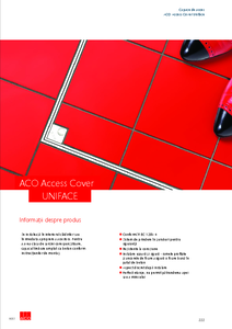 Capace de acces ACO Access Covers Uniface Deep 35 - prezentare detaliata