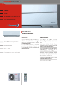 Inverter de perete Toshiba Suzumi Plus SKV2 - prezentare detaliata