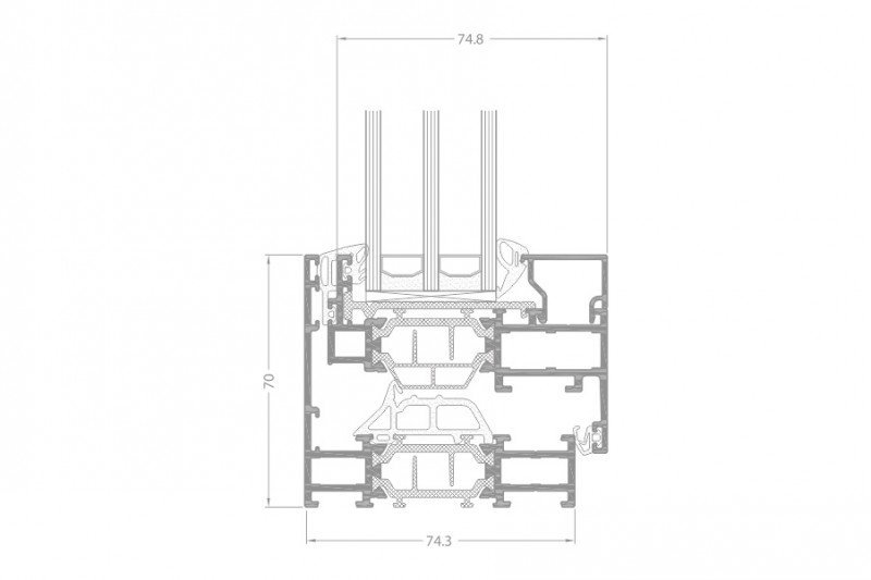 Sisteme ferestre Genesis 90 (GP 90) pentru Case Pasive