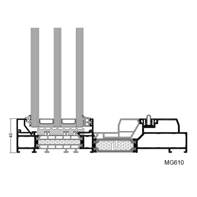 Sistem de usi glisante Inferno Monorail - sectiune pentru Inferno Monorail (MG610)