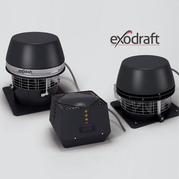 Ventilatoare de cos de fum Almeva Exodraft