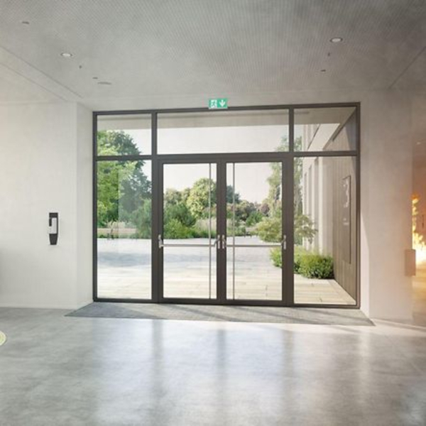 Sisteme de usi din aluminiu rezistente la foc Schüco Firestop ADS 90 FR 30 CE