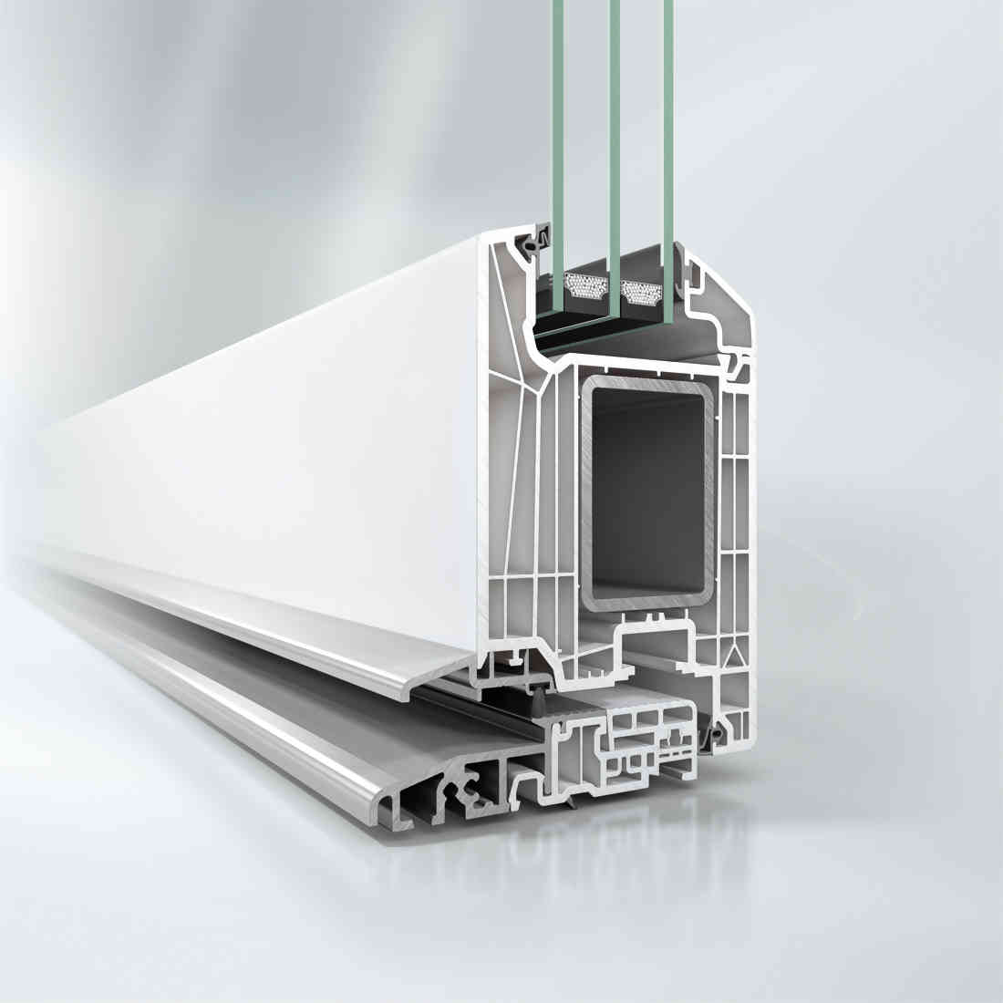 Sistem de profile PVC Schüco LivIng cu izolare termica la nivel de casa pasiva