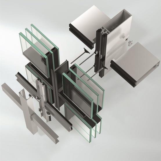 Sisteme de perete cortina din aluminiu Schüco FWS 35 PD.HI