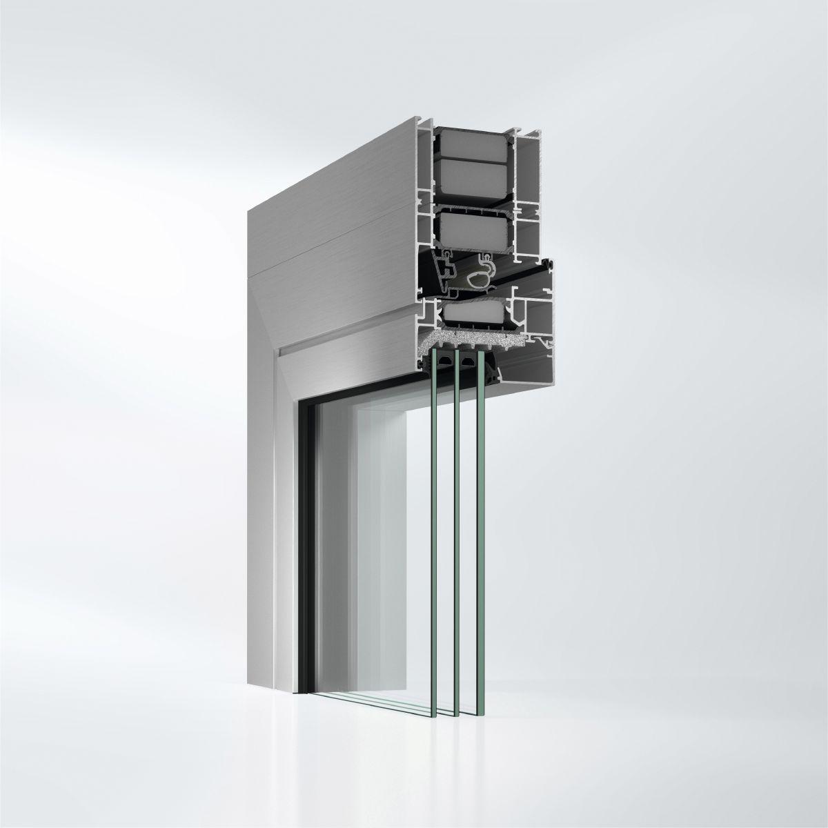 Sistem de ferestre din aluminiu Schüco AWS 90 AC.SI