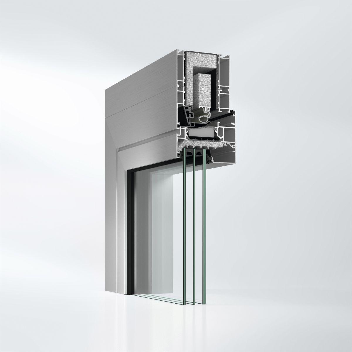 Sistem de ferestre din aluminiu Schüco AWS 90 AC.SI