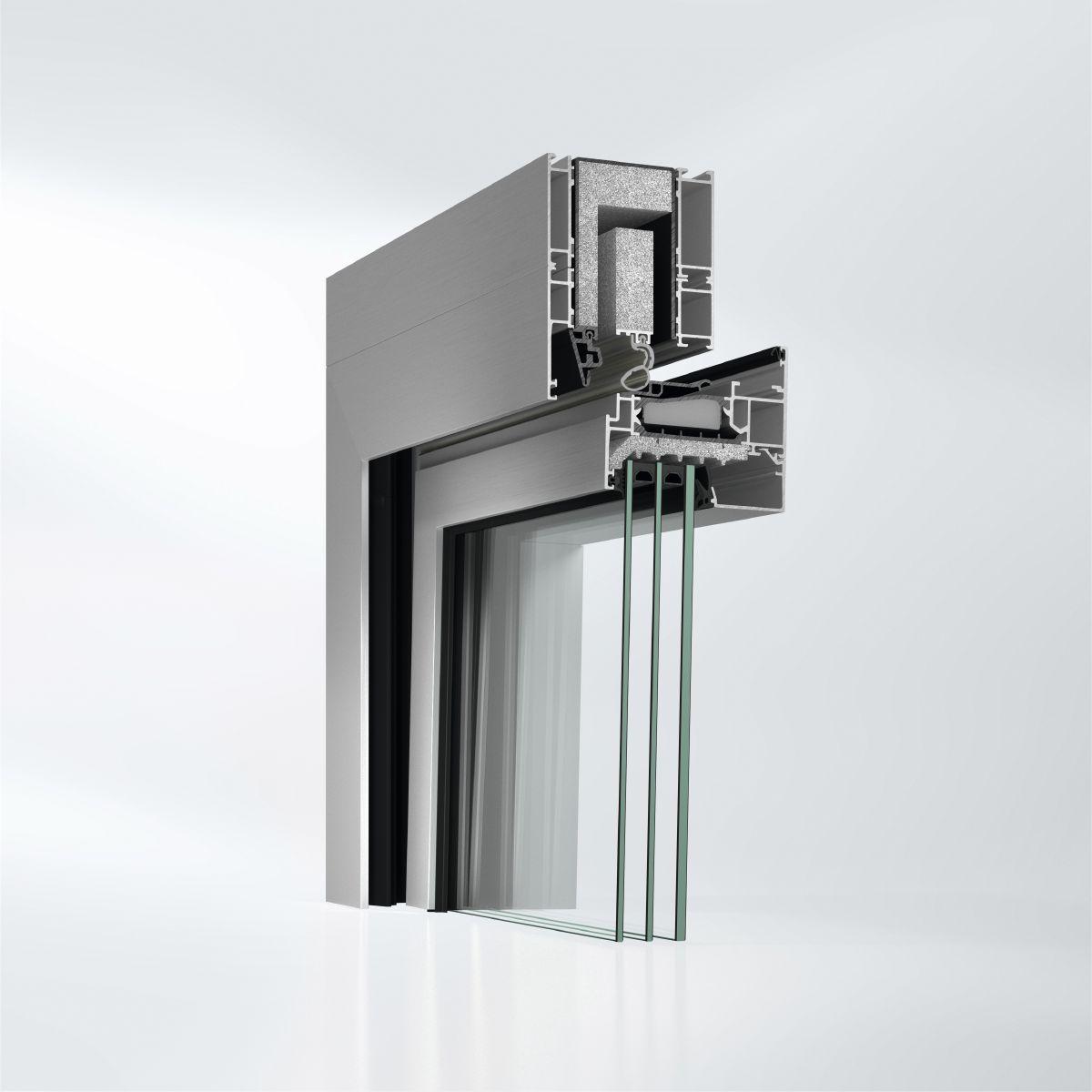 Sistem de ferestre din aluminiu Schüco AWS 90 AC.SI