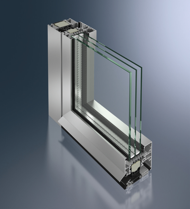 Sisteme de ferestre din aluminiu Schüco AWS 75.SI+