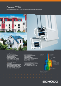Sisteme pentru ferestre si usi de balcon Schüco CT 70 - prezentare detaliata