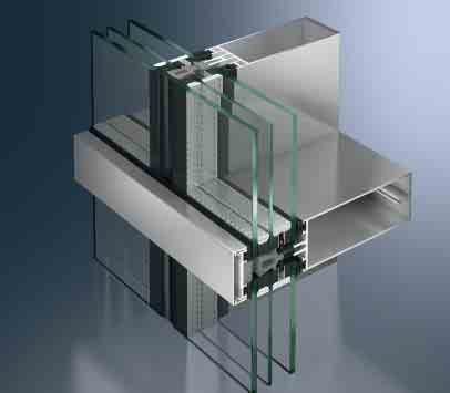 Sistem din aluminiu pentru fatade structurale Schüco FWS 50 SG