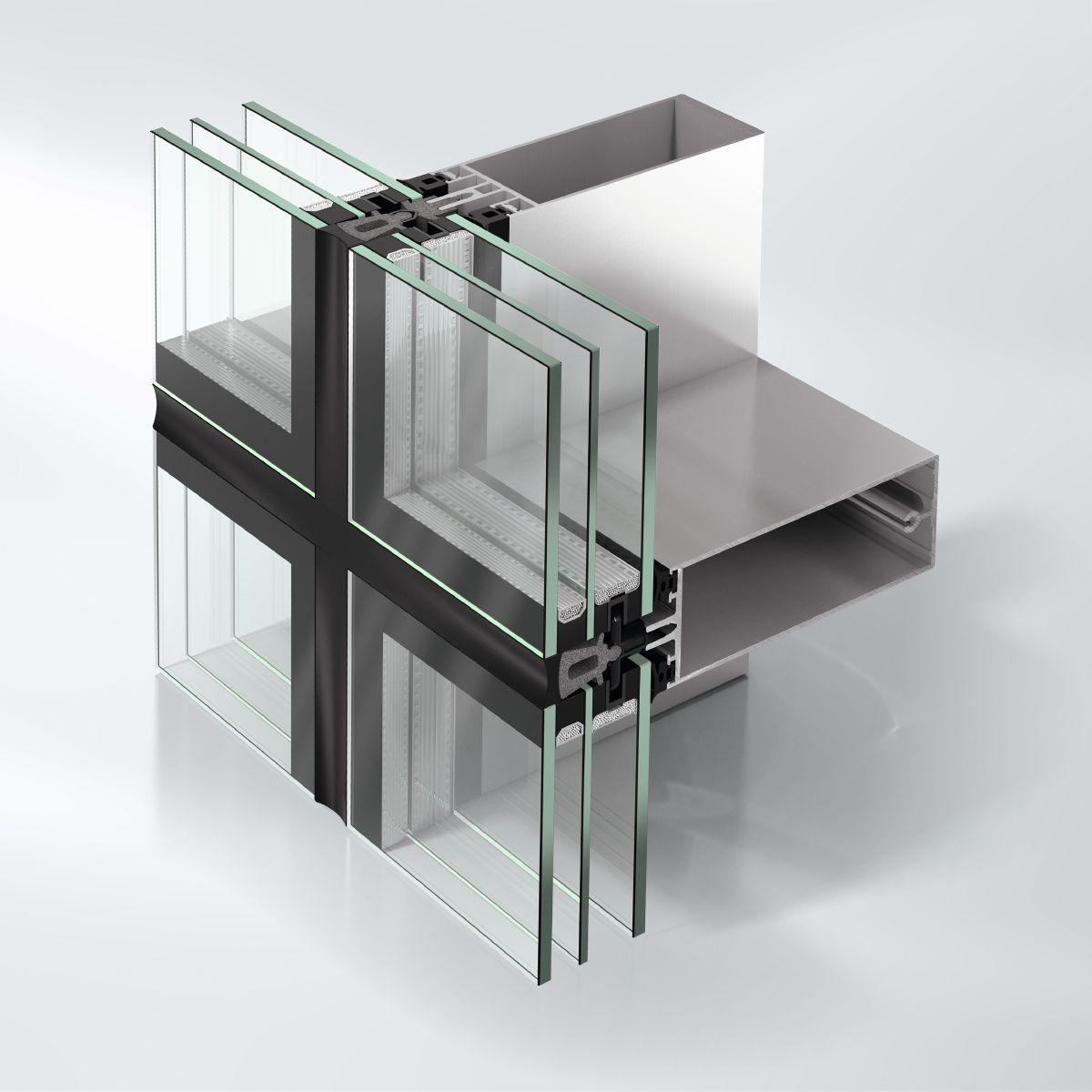 Sistem din aluminiu pentru fatade structurale Schüco FWS 50 SG
