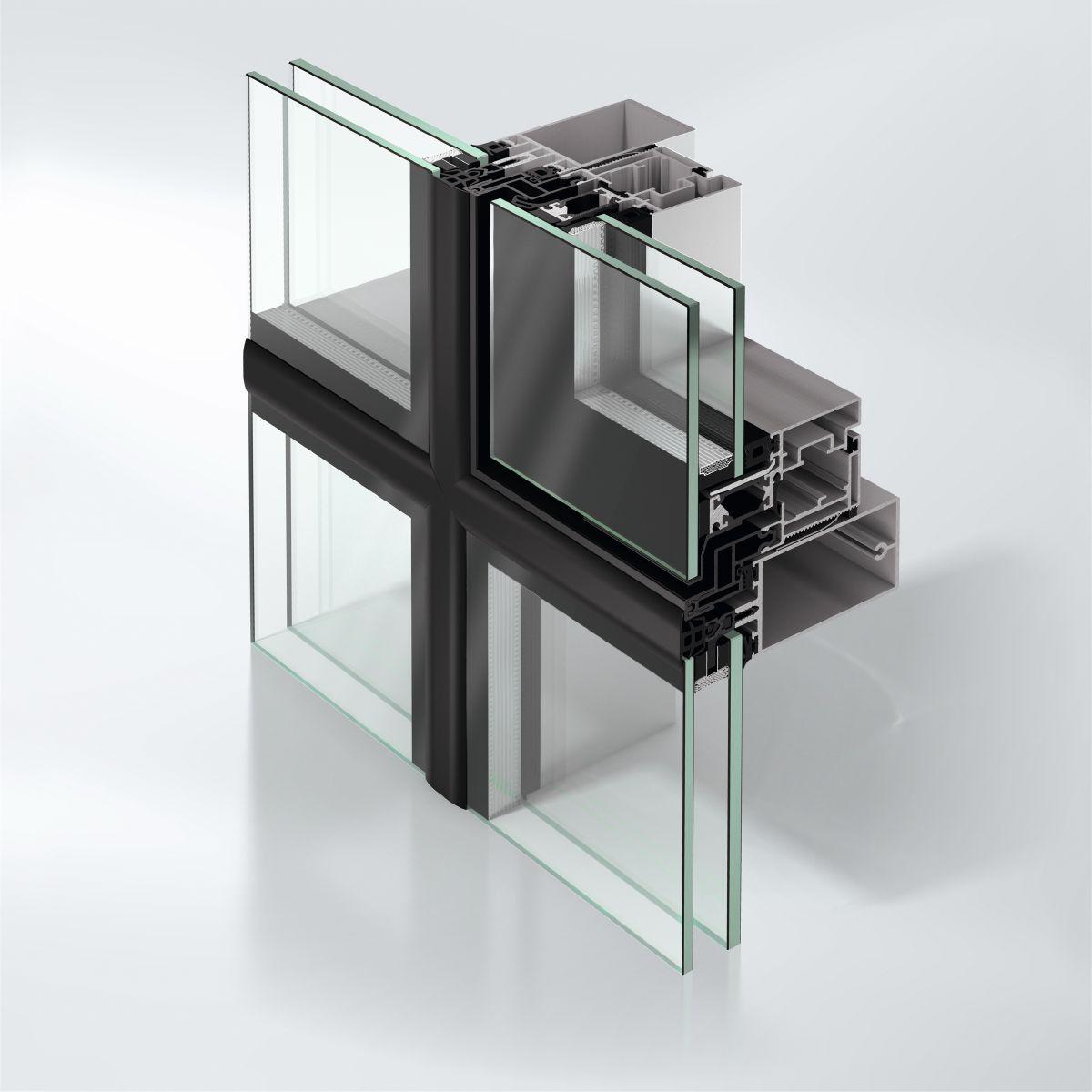 Sistem din aluminiu pentru fatade structurale Schüco FWS 50 SG