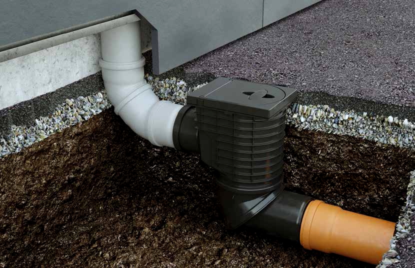 Instalarea casetei pentru apa pluviala HL600NHO