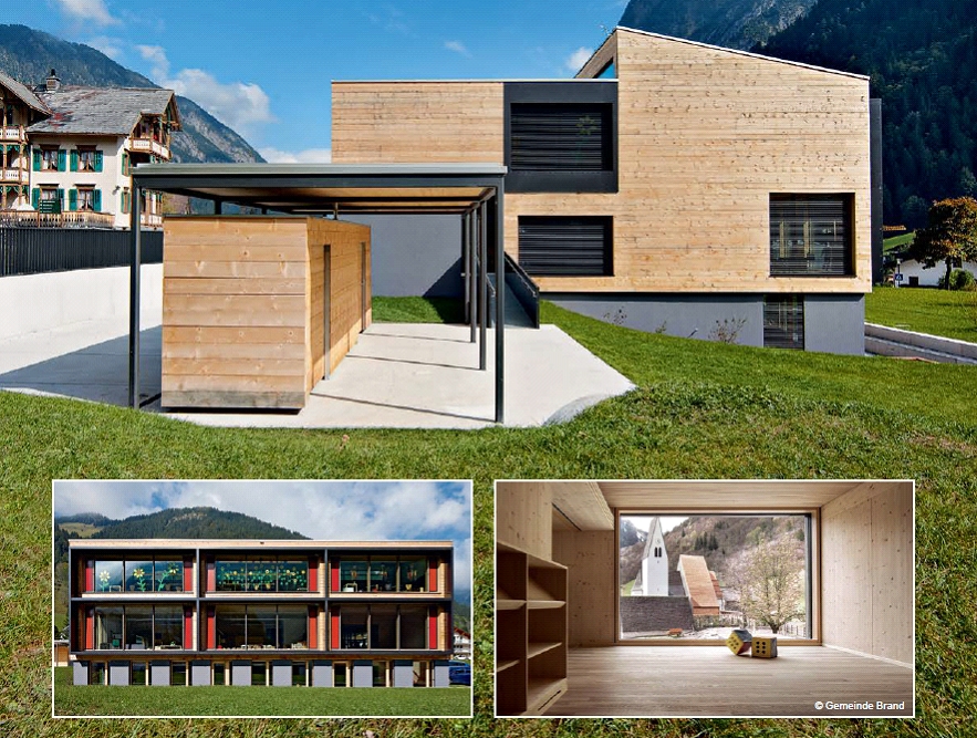 Scoala si cladirea multifunctionala din Brand, Vorarlberg, Austria
