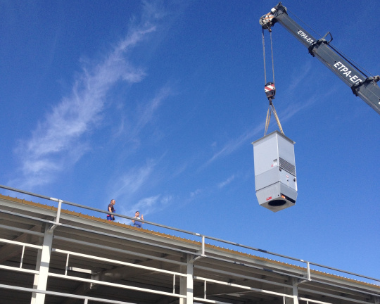 Ventilatia industriala a halelor cu Hoval Roofvent