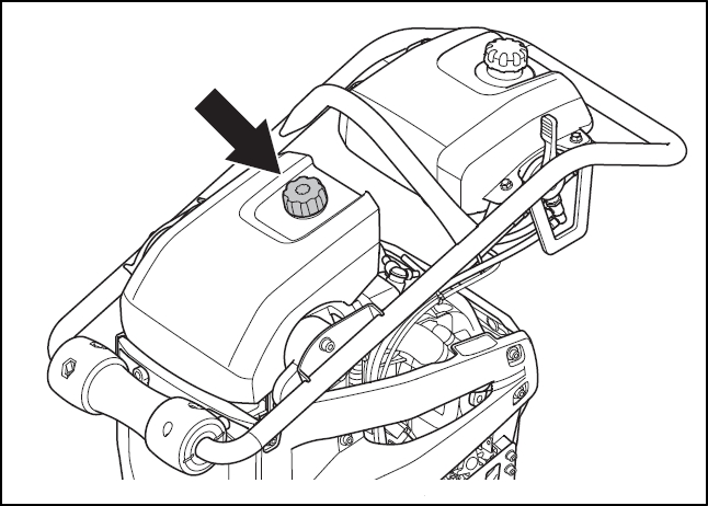 Mai compactor Husqvarna LT 6005 - Asigurati-va ca butonul de blocare a capacului este strans complet si nu este deteriorat.