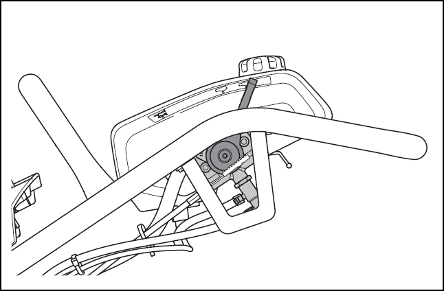 Mai compactor Husqvarna LT 6005 - Setati controlul acceleratiei in pozitia de oprire.