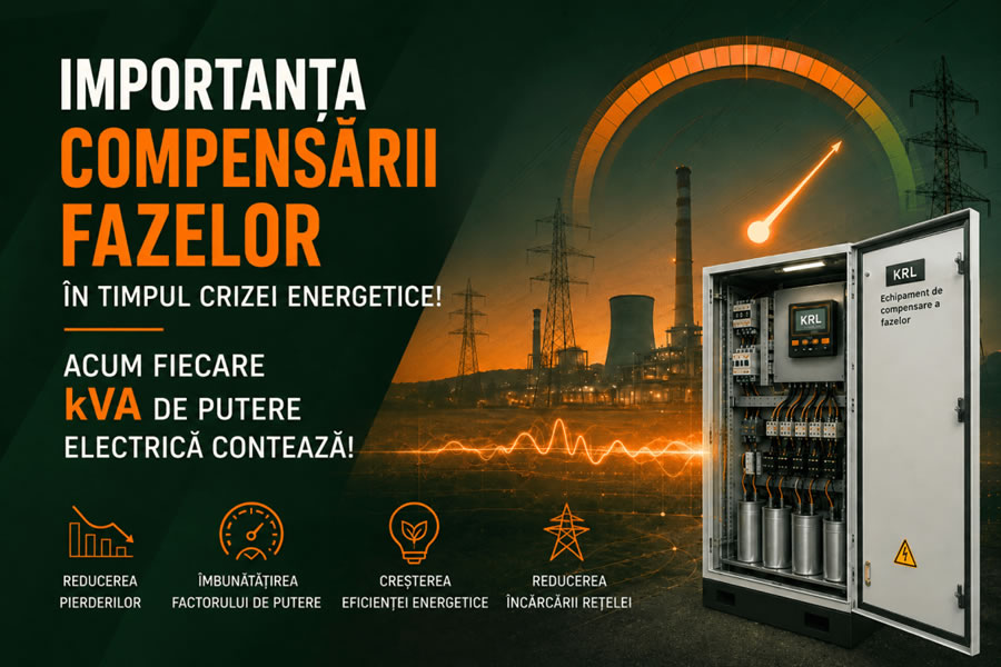 Importanța compensarii factorului de putere in timpul crizei energetice – Acum fiecare kVA de putere electrica conteaza!