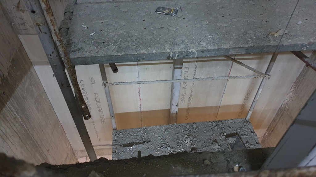 Avantajele folosirii placii AquaFire pentru construirea spatiului pentru ascensor