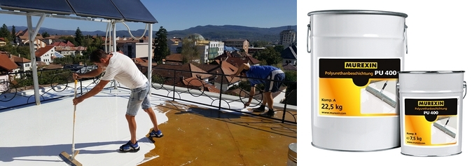 Realizarea teraselor exterioare moderne cu finisajul poliuretanic PU 400