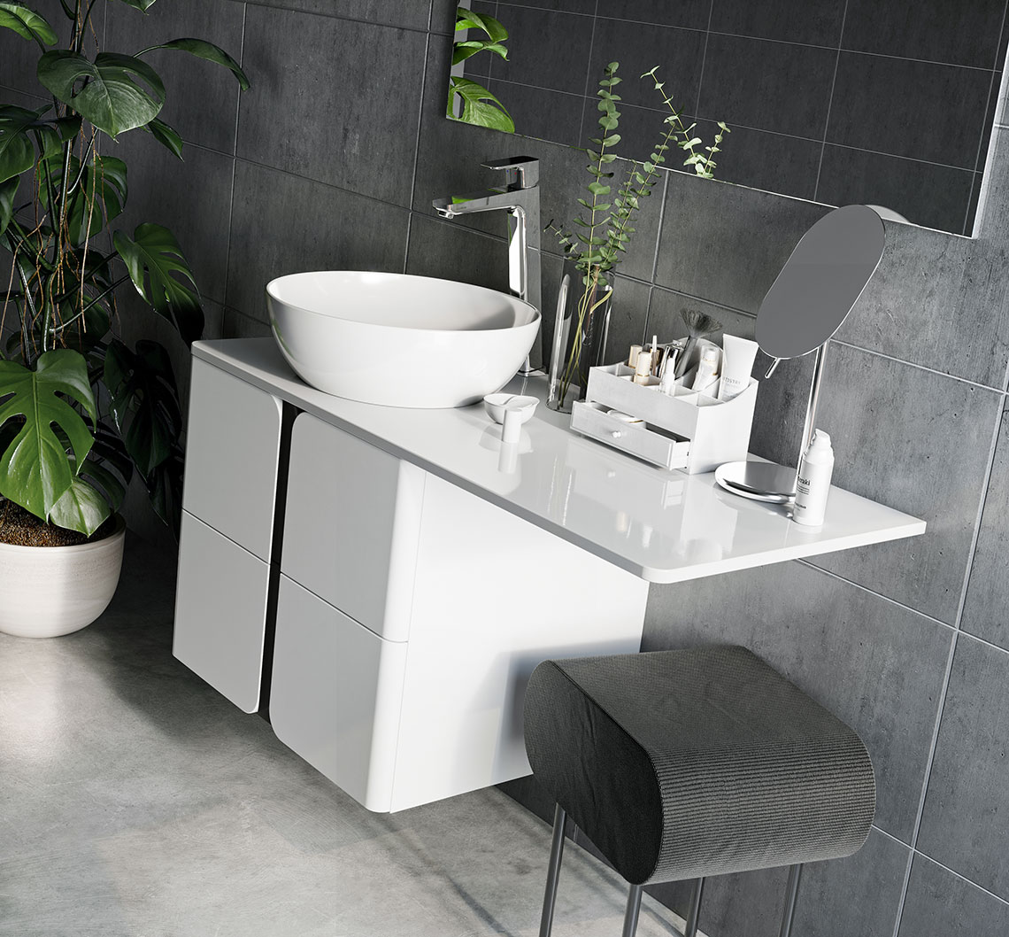 Mobilier Balance - Baie RAVAK in alb si negru - Sfaturi + modele pentru o amenajare inspirata Mobilier Balance - Baie RAVAK in alb si negru - Sfaturi + modele pentru o amenajare inspirata