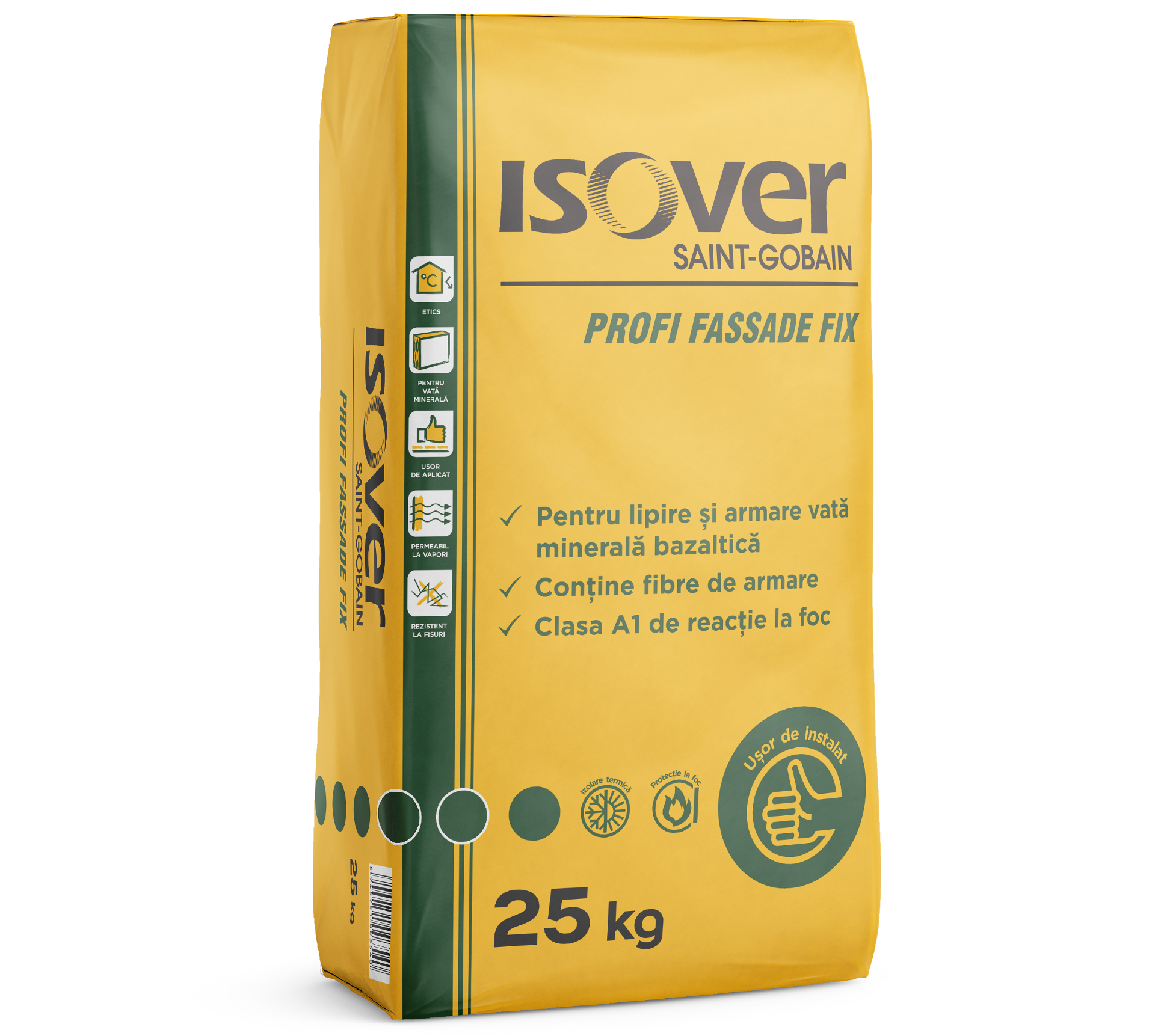 Adeziv ISOVER Profi Fassade Fix pentru lipire si armare vata minerala bazaltica