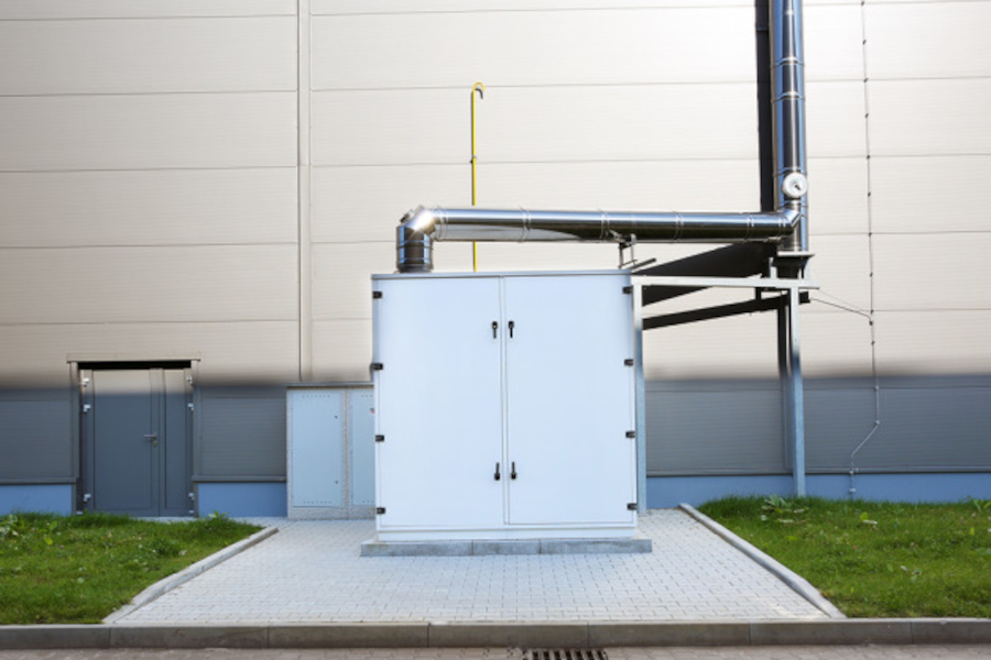 Sistem modular de incalzire Hoval Cabin Slim Thermal Energy Systems cu instalare in exterior