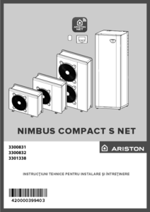 Pompa de caldura Ariston Nimbus Compact S Net - instructiuni de montaj