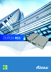 Centrale de tratare aer cu recuperare de caldura DUPLEX RS5 - prezentare generala