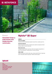 Panouri Nylofor® 3D Super - prezentare generala