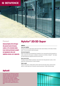 Panouri Nylofor® 2D / 2D Super  - prezentare generala