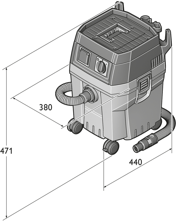Aspirator umed/uscat FEIN DUSTEX 25 L