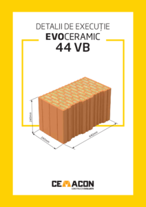 Bloc ceramic cu vata bazaltica integrata EC 44 VB - ghid de executie