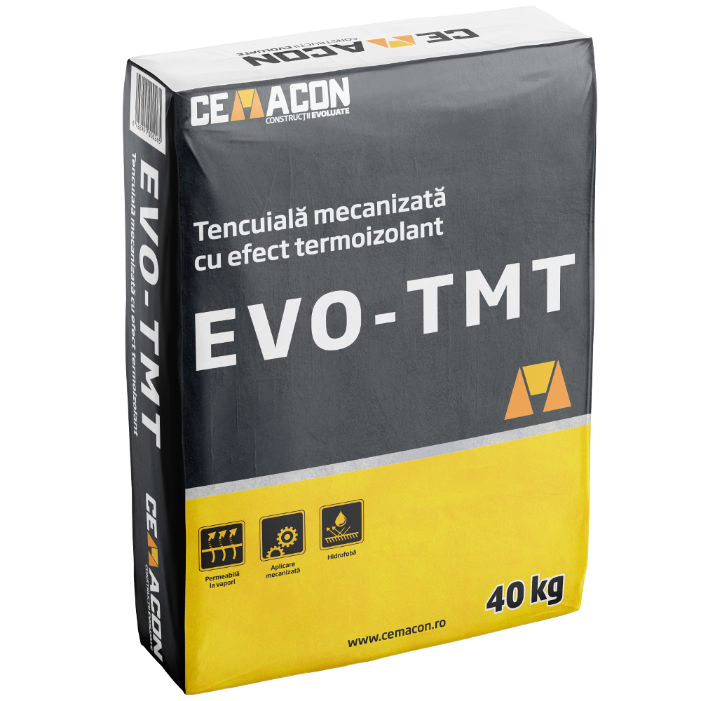 Tencuiala mecanizata cu efect termoizolant EVO TMT