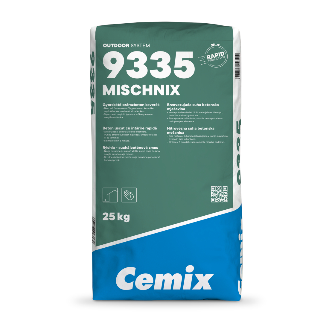 Amestec de beton uscat cu intarire rapida Cemix 9335 Mischnix
