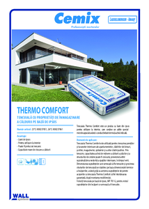 Tencuiala cu proprietati de inmagazinare a caldurii Cemix Thermo Comfort - prezentare detaliata