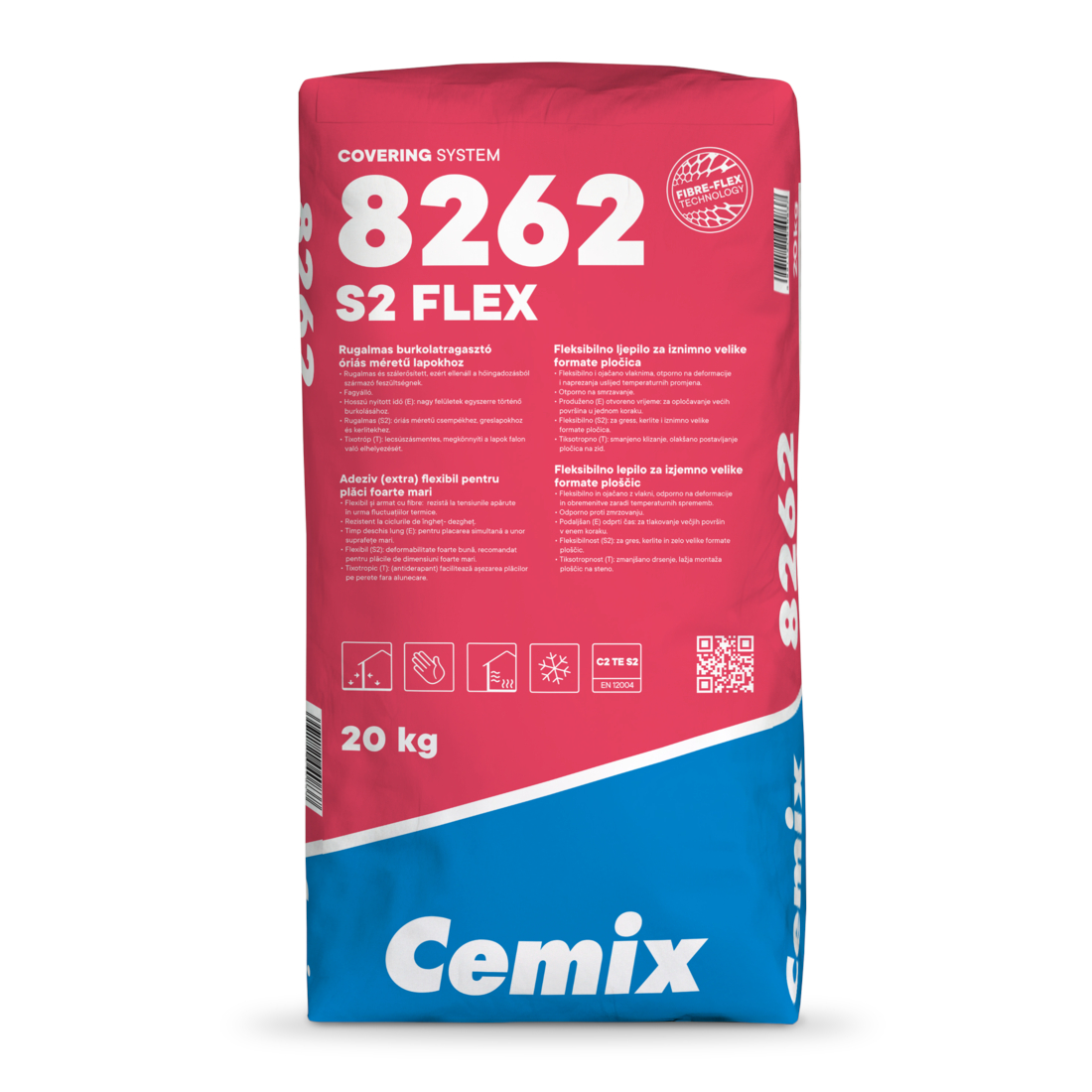 Mortar adeziv cu grad ridicat de flexibilitate Cemix 8262 S2 FLEX