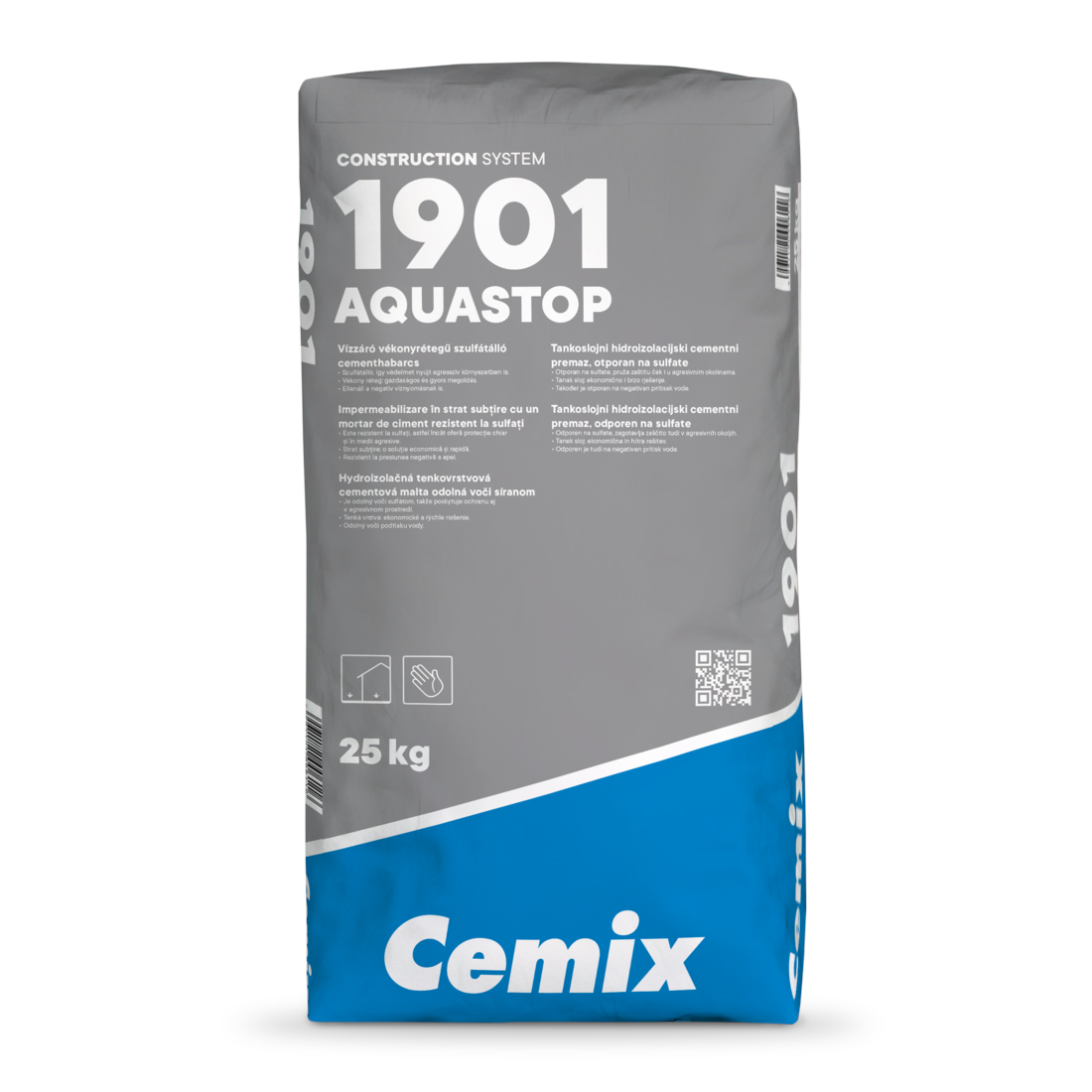 Mortar de ciment rezistent la sulfati cu rol de impermeabilizare Cemix 1901 Aquastop